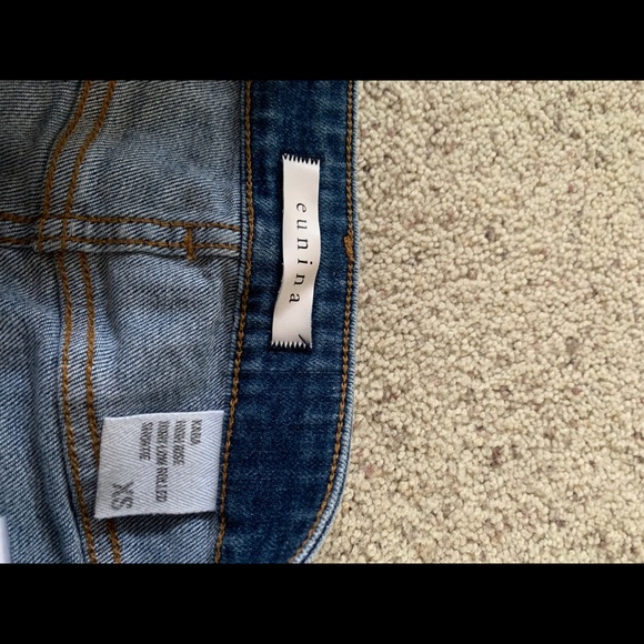 jean denim blue button shorts - Picture 4 of 4